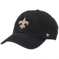 NFL New Orleans Saints '47 Clean Up Adjustable Hat, Black, One Size