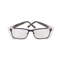 Bollé Safety Prescription Safety Glasses  Clear Lens Black with Side Shield Size Small - B713S