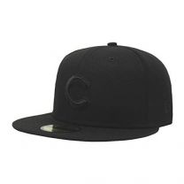 New Era 59Fifty Hat MLB Basic Chicago Cubs Black/Black Fitted Baseball Cap