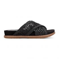 Rockport Women's Open Toe Slip-on Casual Black Sandals - W-Zora2-BLK01