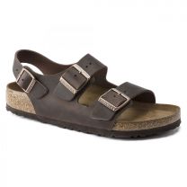 BIRKENSTOCK Unisex Milano Habana Oiled Leather Sandal (regular width) - 0034871