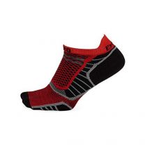 Thorlos Unisex Experia PROLITE Ultra-Light Cushion No Show Tab Socks Black./Grey/Red - XPTU-285