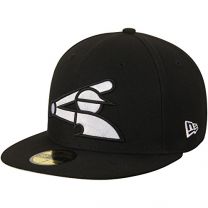 New Era 59Fifty Chicago Cubs BK WH Fitted Hat (Black/White) Men's MLB Cap