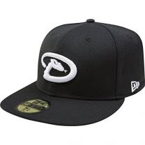 New Era MLB Black with White 59FIFTY Fitted Cap