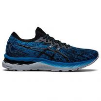 ASICS Men's Gel-Nimbus 23 Knit Running Shoes Reborn Blue/Black - 1011B008-400