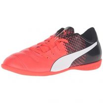 PUMA Unisex Kids' Evopower 4.3 Tricks Jr Indoor Training Soccer Cleats Red/White