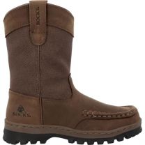 ROCKY Outback LTE Big Kid’s Pull-On Outdoor Boot, Brown, Size 4(M)