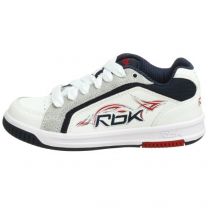 Reebok Little Kid/Big Kid Later Skater Sneaker,White/Navy/Red,13 M US Little Kid