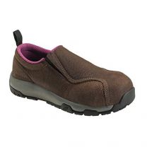 Nautilus 1647 Women's Slip-On Leather Slip Resistant ESD Work Shoe - Carbon Safety Toe