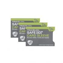 Travelon Safe ID Set of 3 RFID Blocking Sleeves - 13133