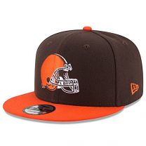 New Era Cleveland Browns Hat NFL Brown Orange 2Tone 9FIFTY Snapback Adjustable Cap Adult One Size