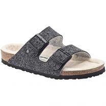 Birkenstock Unisex Arizona Wool Felt Sandal Doubleface Gray (narrow width) - 1019488