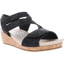 Propet Women's Millie Wedge Sandal Black - WSX183LBLK