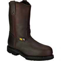 Thorogood Men's Wellington Work Boots Brown Leather Round Safety Toe I707