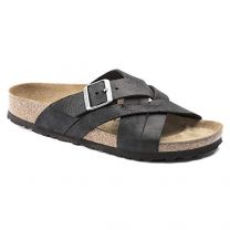 BIRKENSTOCK Unisex Lugano Camberra Old Black Oiled Leather (regular width) - 1017465