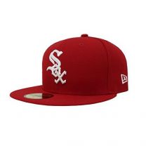 New Era Chicago White Sox MLB Basic 59Fifty Fitted Hat, Adult, Red/White