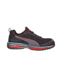 PUMA Safety Men's Speed Low Composite Toe Work Shoe Black/Red - 644495