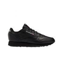 Reebok Classic Leather Sneakers for Women - Black or White Tennis Shoes Womens Size 5 to 12, Core Black/Core Black/Pure