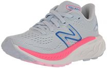 New Balance Kid's Fresh Foam X 860 V13 Running Shoe, Moon Dust/Neon Pink, 4 Wide US