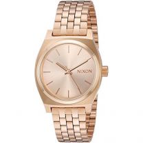 Nixon Women's 'Medium Time Teller' Quartz Metal and Stainless Steel Watch, Color:Silver-Toned (Model: A11302195-00)