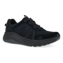 Dansko Women's Poppy Black/Black Suede Walking Shoe - 4209100294