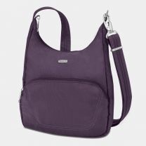 Travelon Anti-Theft Classic Essential Messenger Bag Purple - 42457-150