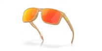 Oakley Men's Oo9102 Holbrook Square Sunglasses, Mt Stone Desert Tan/Prizm Ruby Polarized, 57 mm