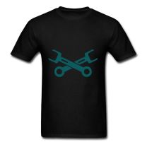 qemasBS Artful Customs Men T-Shirt Crossed Wrenches (1c)