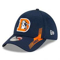 New Era Men's Navy Denver Broncos 2021 NFL Sideline Home D 39THIRTY Flex Hat