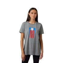 Fox Racing Unity Womens Short Sleeve T-Shirt Heather Graphite LG