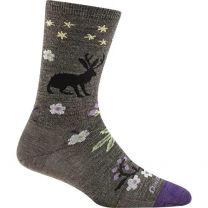 Darn Tough Women's Folktale Crew Lightweight Lifestyle Sock Taupe - 6016-TAUPE