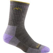 Darn Tough Women's Hiker Micro Crew Midweight with Cushion Hiking Sock Taupe - 1903-TAUPE