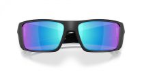 Oakley Men's OO9231 Heliostat Rectangular Sunglasses, Matte Black/Prizm Sapphire Polarized, 61 mm