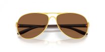 Oakley Women's OO4079 Feedback Aviator Sunglasses, Satin Gold/Prizm Bronze, 59 mm