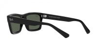 Ray-Ban Men's RB4396 Warren Rectangular Sunglasses, Black/Dark Green, 57 mm