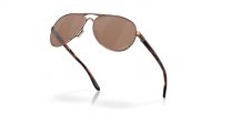 Oakley Women's OO4079 Feedback Aviator Sunglasses, Rose Gold/Prizm Tungsten Polarized, 59 mm