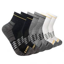 Caterpillar Men's Half Cushioned Quarter Socks