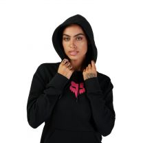 Fox Racing Women's Standard FOX HEAD FLEECE PO, BLACK/PINK, Small