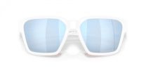 Oakley Men's OO9497 Briza Square Sunglasses, Matte White/Prizm Deep Water Polarized, 58 mm