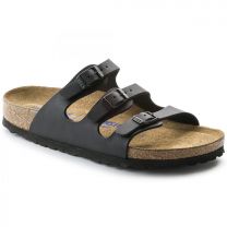 BIRKENSTOCK Women's Florida Soft Footbed Black Birko-Flor (regular width) - 0053011