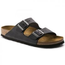 BIRKENSTOCK Unisex Arizona Black Oiled Leather (regular width) - 0552111