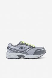 FILA WORK Women's Memory Meira 2 Composite Toe Slip Resistant Work Shoe Monument/Castlerock/Safety Yellow - 5LM00154-091