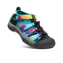 KEEN Unisex Big Kids' Newport H2 Sandal Rainbow Tie Dye - 1018441