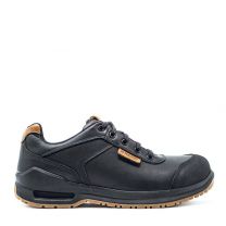 ROYER Men's Inspades Aluminum Toe All Leather Work Shoe Black/Brown - 601SP2