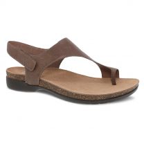 Dansko Women's Reece Sandal Stone Waxy Burnished - 6024795300