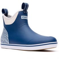Xtratuf Men's Tailgate 6 in Ankle Deck Boot, Blue White, Size 9(M)