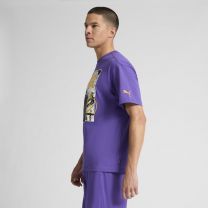 Puma Men's Basketball Graphic T-Shirt, Hoops Energy Team Violet SS25, Medium