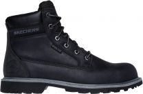 Skechers Men's Longrider 6 Inch Padded Collar Steel Toe Electrical Hazard Boot Industrial, BLK, 10