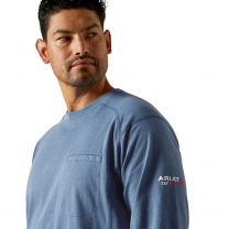 Ariat FR Air Crew T-Shirt, Medium Blue, 3X-Large