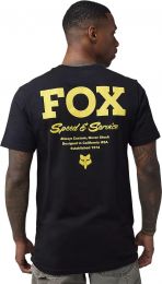 Fox 32924-001XL SPEED & SERVICE SS PREM TEE Black XL